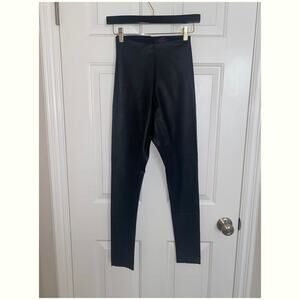 Commando Perfect Control Faux Leather Leggings Black Size medium